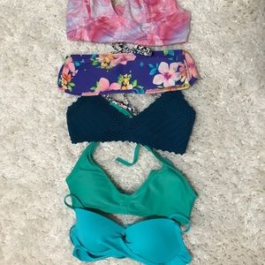 5 bikini tops!!! Great shape!